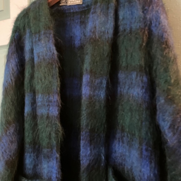 Authentic Scottish Tartan Mohair Coat with Scarf - Picture 2 of 11